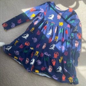 Colorful Animal Print Dress - Rainbow Cat